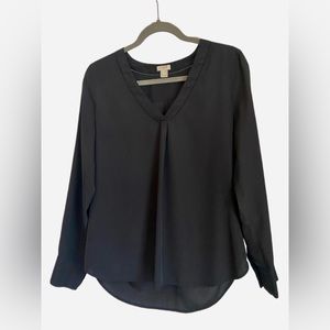 JCrew black blouse